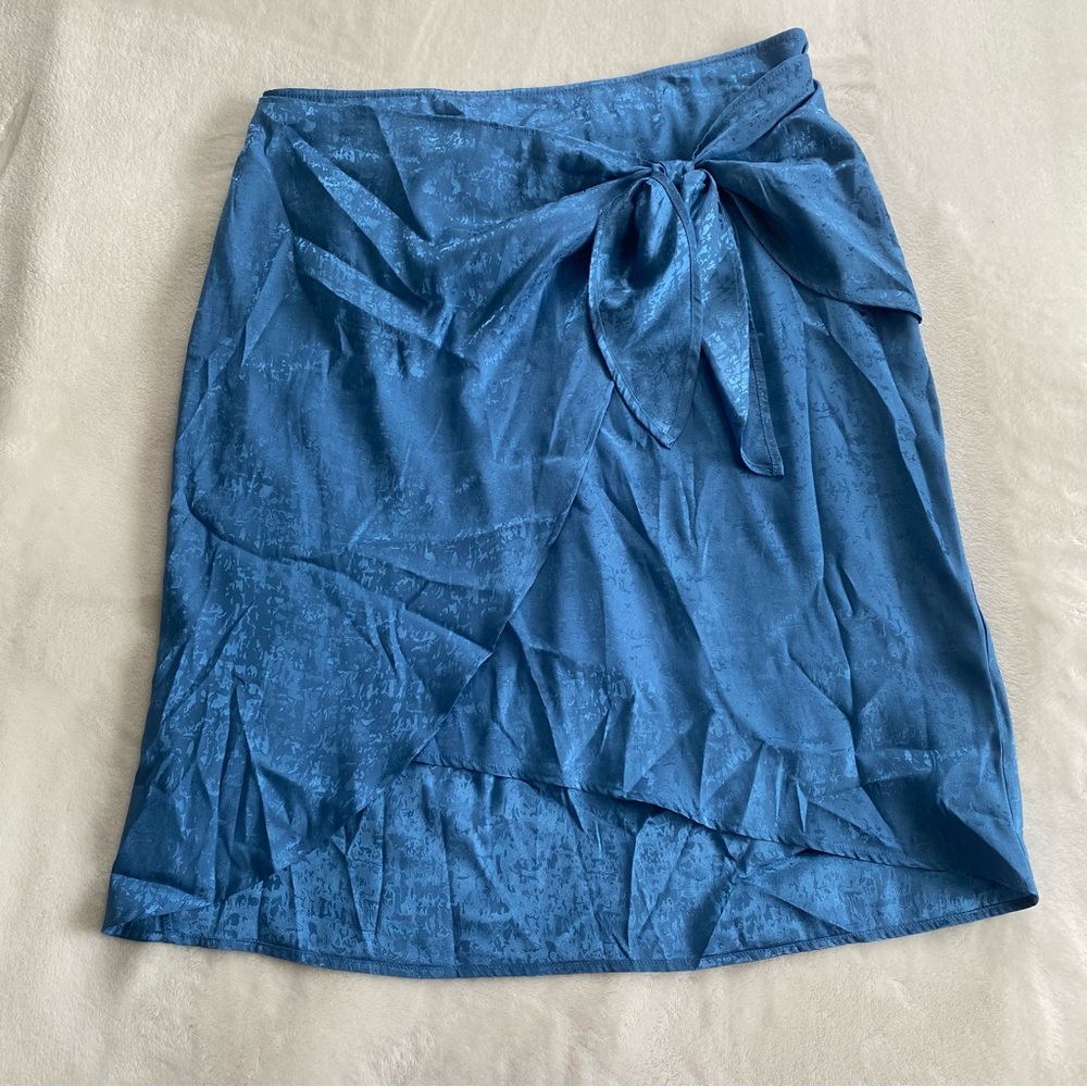 Chenault Blue Midi Skirt